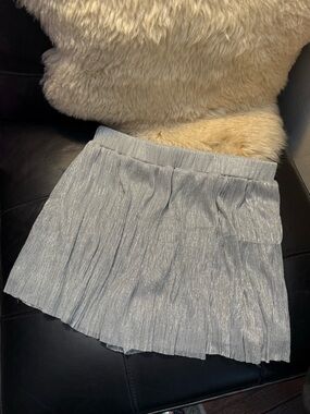 NWT Express Silver Shimmer Skort Wmns Sz Small